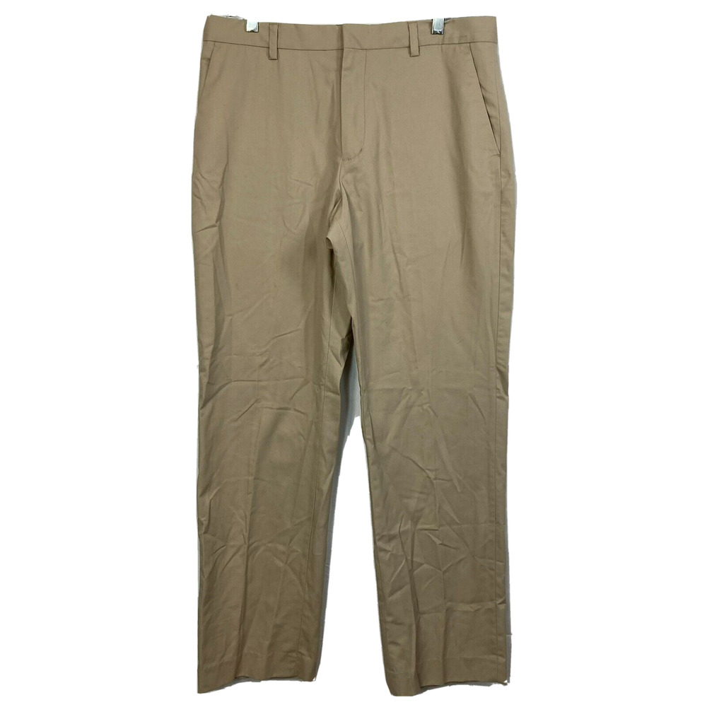 Banana Republic‎ Pants Mens Sz 34x32 Beige Chino Cotton Tailored Fit Non Iron
